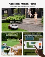 Navimow i220 LiDAR Rasenmäher Roboter für 2000m² mit Garage, Geländereifen für Hänge bis 45% Neigung, LiDAR und Vision Dual System (Getrennt versandt) – Bild 3