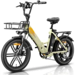 E-Bike Herren City E-Bikes & E-Hollandräder Elektrofahrrad mit 20×3.0 Fat Tire, 36V 20Ah herausnehmbarer Akku Range 150 km ebike,Schwarz E-Klapprad
