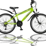 26 Zoll Kinderfahrrad mit Beleuchtung und SHIMANO 21-Gang MTB Gabelfederung Grün