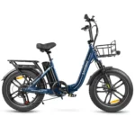20*4.0Zoll LCD Fat Faltbar E- Bike E-Mountainbike Elektrofahrrad 13Ah 100Km SHIMANO 7 25km/h E Klapprad mit Korb, E-Bike Klappräder für Herren Damen – Bild 2