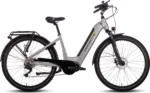 SAXONETTE E-Bike Quantum Sport , Mittelmotor, Tiefeneinsteiger Rahmen 540 Wh Akku, ebike, Elektrofahrrad, Cityrad (Ramenhöhe 50 , Silber) – Bild 2
