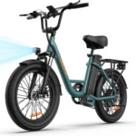 20Zoll E-Bike 48V 13Ah ,Pedelec,Elektrofahrrad City Pedelec Elektrofahrrad mit App, 25KM/H, für Erwachsene, Herren,Damen 7 Gang Elektrofahrräder Grün