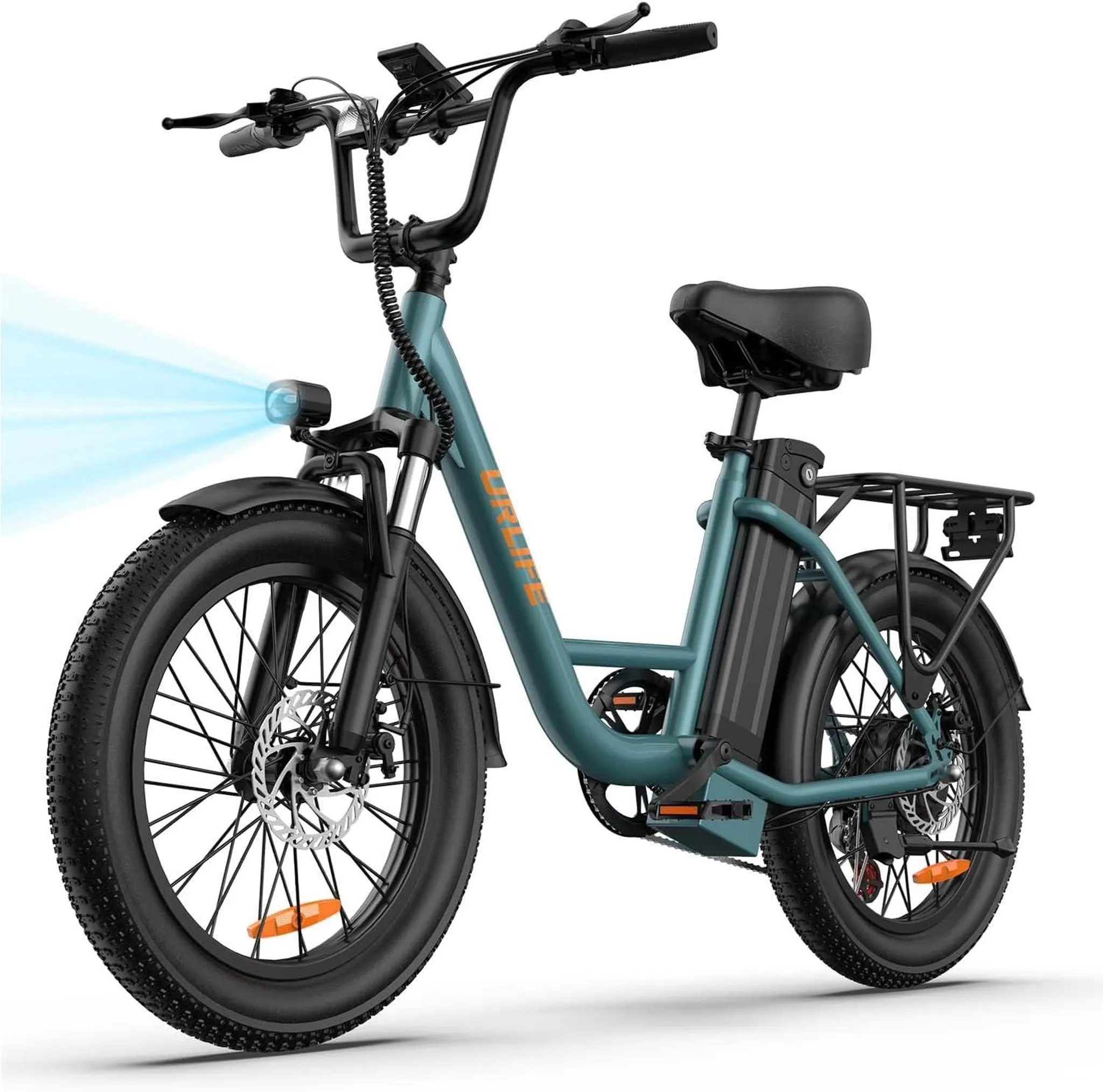 fe7e30a8493932597d6fd56be112b645 20Zoll E-Bike 48V 13Ah ,Pedelec,Elektrofahrrad City Pedelec Elektrofahrrad mit App, 25KM/H, für Erwachsene, Herren,Damen 7 Gang Elektrofahrräder Grün – Bild 1
