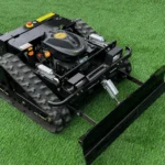 Ferngesteuerter Motor-Rasenmäher CW-500 Schwarz Böschungsmäher mit Schneepflug