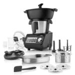 ETA Leonardo Plus I Küchenmaschine mit Kochfunktion und Waage I Dämpfen I Garen I 1000 W I 3.5l Edelstahlschüssel I LCD Display I integrierte Rezepte – Bild 3